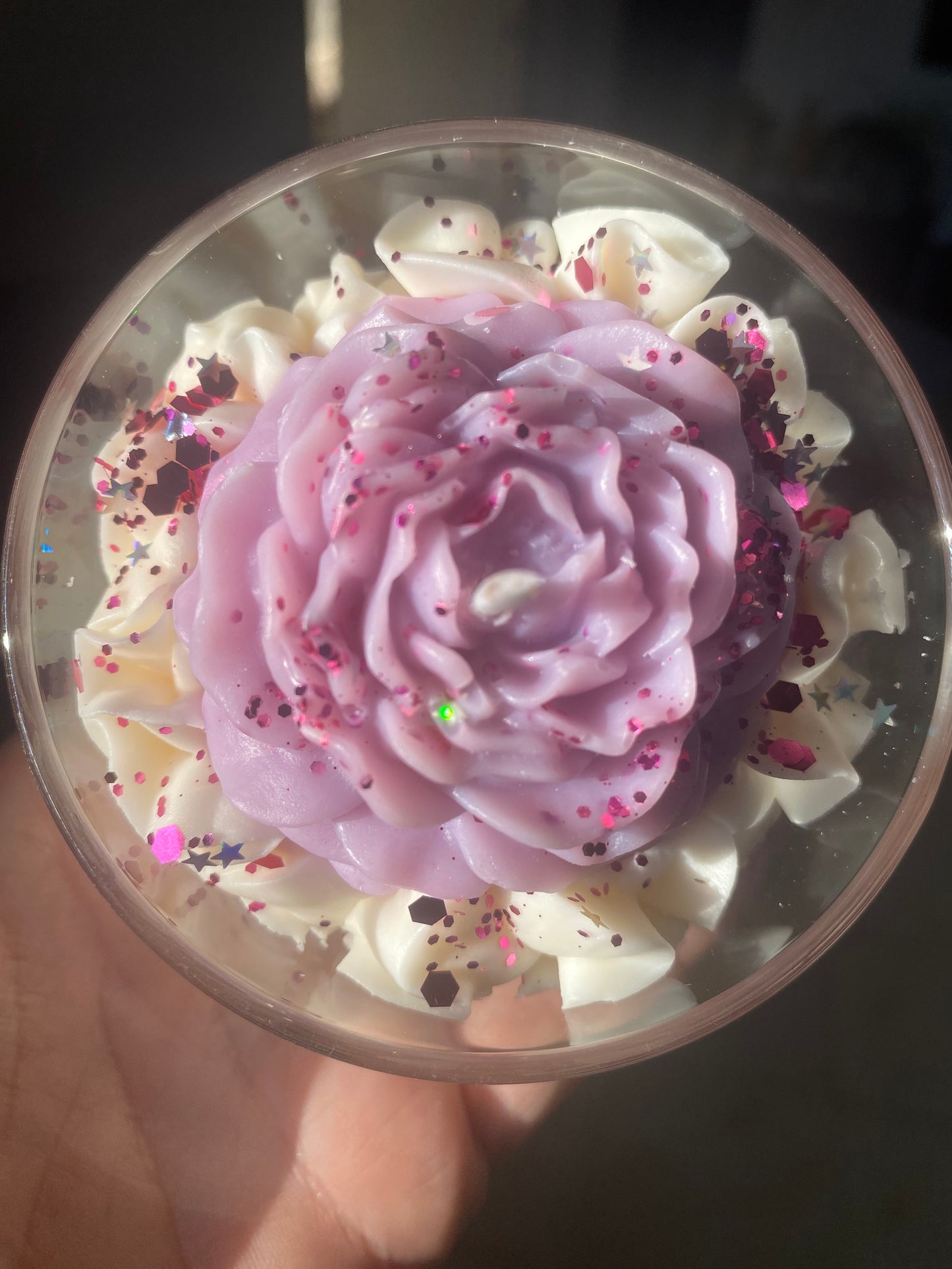Bougie gourmande à la Rose lavande
