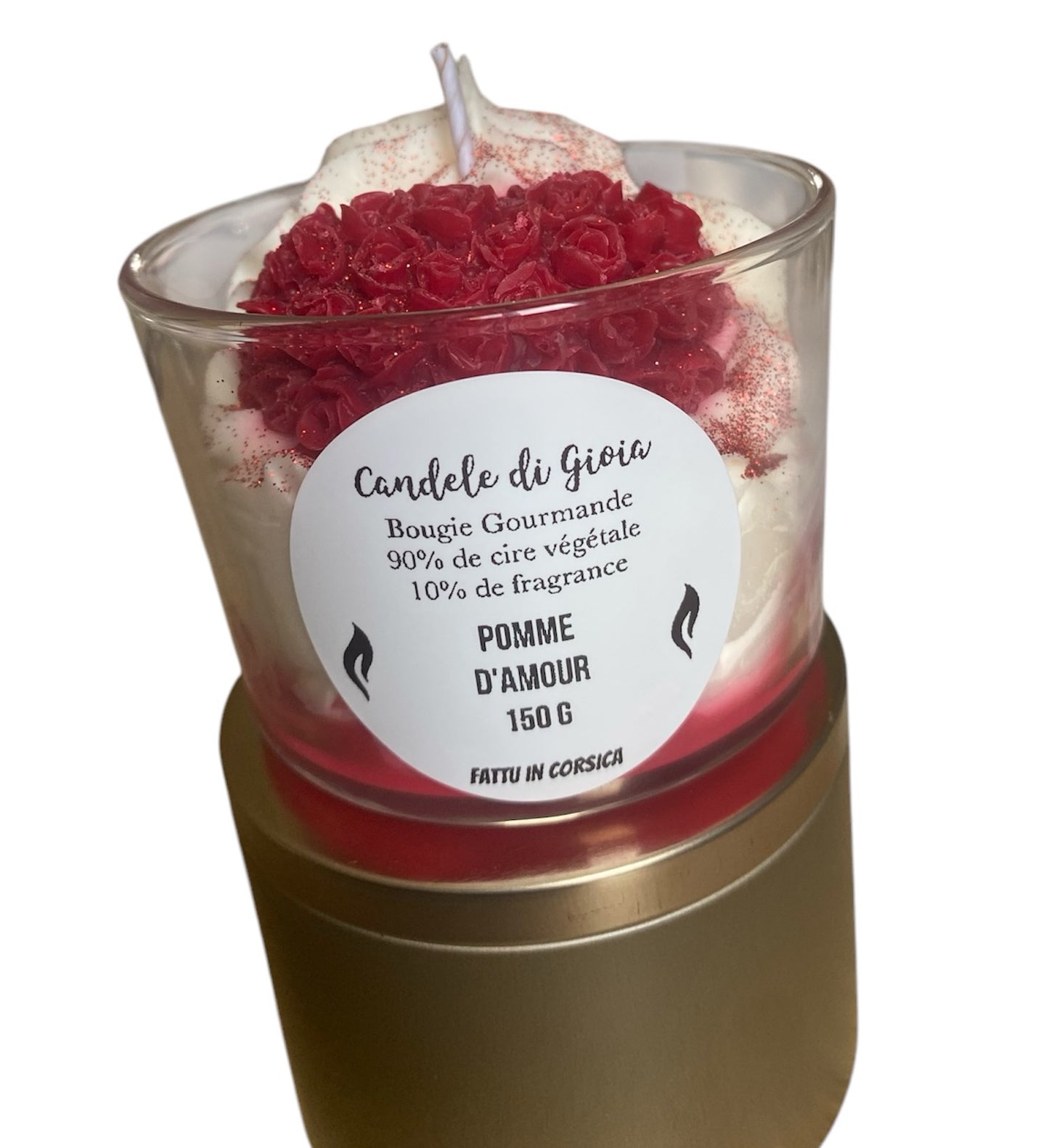Bougie gourmande à la Pomme d'Amour
