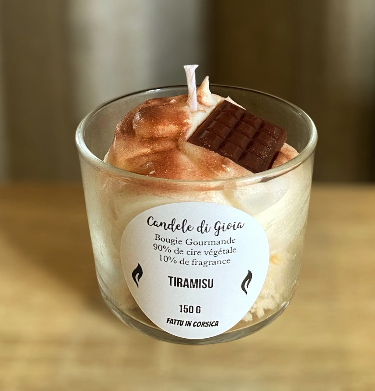 Bougie gourmande au Tiramisu