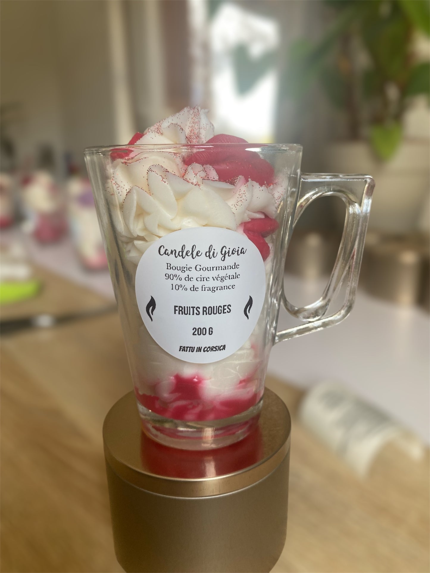 Bougie gourmande aux "Fruits rouges"